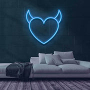 Evil Heart Neon Sign