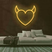 Evil Heart Neon Sign