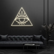 Eye In Pyramid Evil Eye Neon Sign