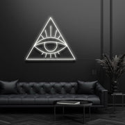 Eye In Pyramid Evil Eye Neon Sign