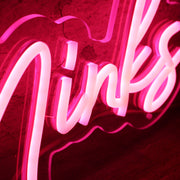 Eyerial Minks Red Neon Sign