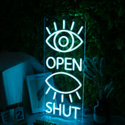 Eyes Open And Shut Neon Sign