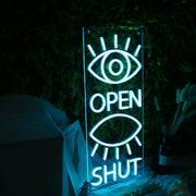 Eyes Open And Shut Neon Sign