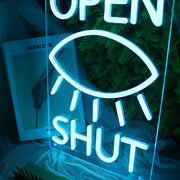 Eyes Open And Shut Neon Sign