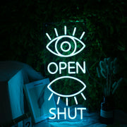 Eyes Open And Shut Neon Sign