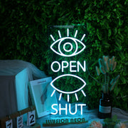 Eyes Open And Shut Neon Sign