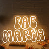 Fae Maria Yellow Neon Sign