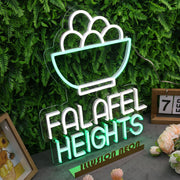 Falafel Heights Custom Neon Sign