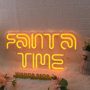 Fanta Time Orange Neon Sign