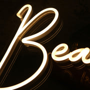 Beautys Yellow LED Neon Sign