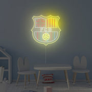 FCB Football Neon Sign