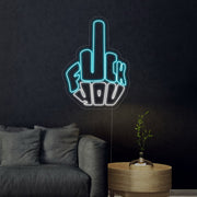 Fck You Middle Finger Neon Sign