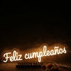 Feliz Cumpleanos Yellow Neon Sign