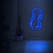 Female Back Silhouette Neon Sign