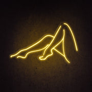 Female Legs Silhouette Neon Sign