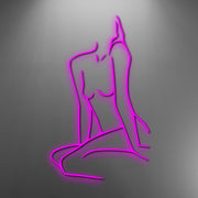 Feminine Body Art Neon Sign