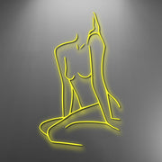 Feminine Body Art Neon Sign