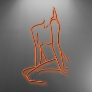 Feminine Body Art Neon Sign