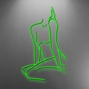 Feminine Body Art Neon Sign