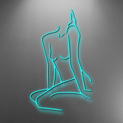 Feminine Body Art Neon Sign