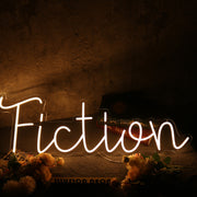 Fiction Yellow Neon Sign