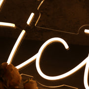 Fiction Yellow Neon Sign