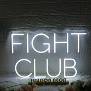 Fight Club White Neon Sign