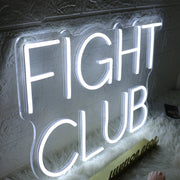 Fight Club White Neon Sign