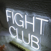 Fight Club White Neon Sign