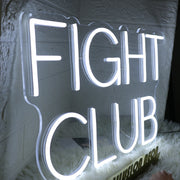 Fight Club White Neon Sign