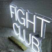 Fight Club White Neon Sign