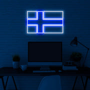 Finland Flag Neon Sign