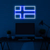 Finland Flag Neon Sign