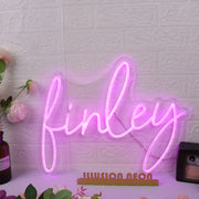 Finley Purple Neon Sign