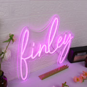 Finley Purple Neon Sign