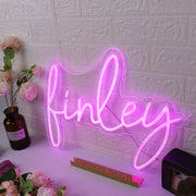 Finley Purple Neon Sign