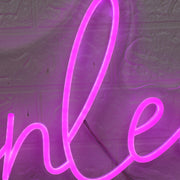 Finley Purple Neon Sign