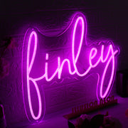 Finley Purple Neon Sign