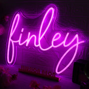 Finley Purple Neon Sign