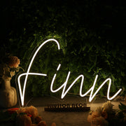 Finn Yellow Neon Sign