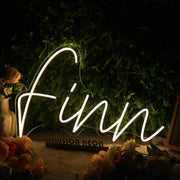 Finn Yellow Neon Sign