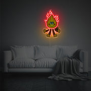 Fire Boy LED Neon Acrylic Artwork