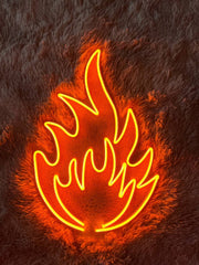 Fire Flame Neon Sign