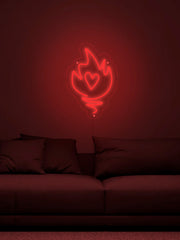 Fire Love Neon Sign