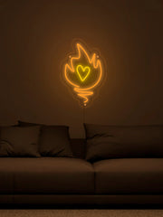 Fire Love Neon Sign