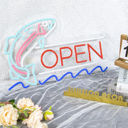 Fish Open Neon Sign