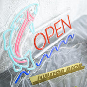 Fish Open Neon Sign