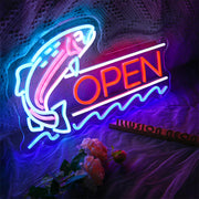 Fish Open Neon Sign