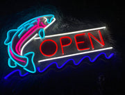 Fish Open Neon Sign