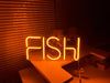 Fish Text Neon Sign